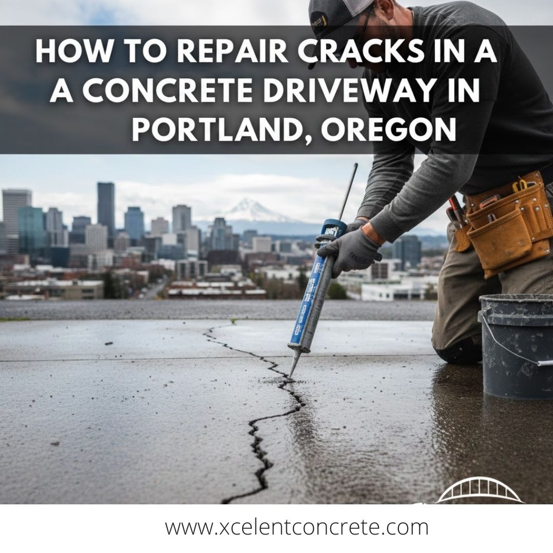 concrete driveway in Portland