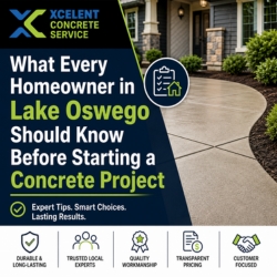 concrete contractor services in Lake Oswego